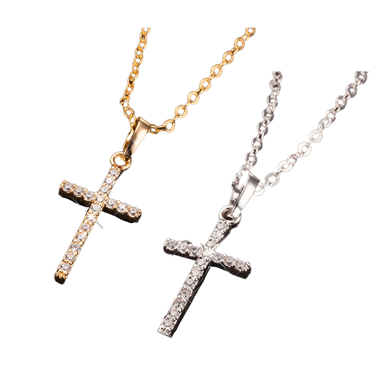 Colar Brilhante com Cruz Sky Love (Compre 1 e Leve 2) - Roses Jolie
