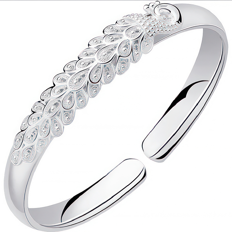 Bracelete de Prata 925 Flower Plate - Roses Jolie