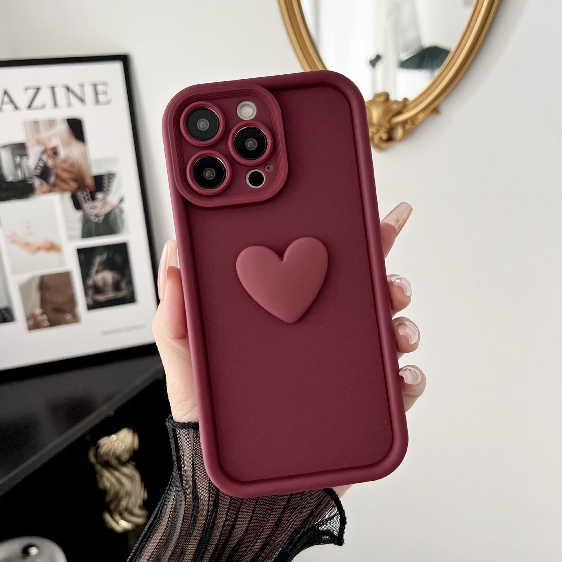 Capinha iPhone Coração Love - Roses Jolie